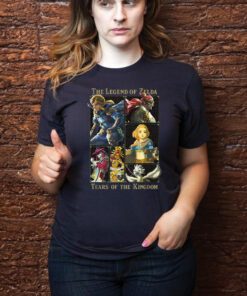 The Legend of Zelda Tears Of The Kingdom Panels Collage Shirts