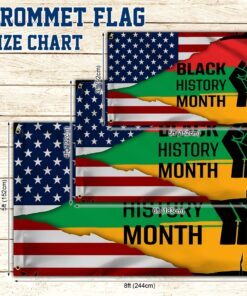 african american grommet flag black history month bnt523gf 1002