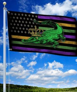 alligator grommet flag mardi gras bnt447gf 1088