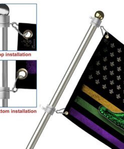 alligator grommet flag mardi gras bnt447gf 4443