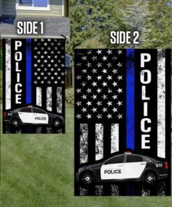 america police flag back and white police car lnt101f 1375