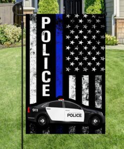 america police flag back and white police car lnt101f 1380