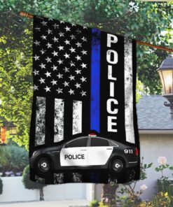 america police flag back and white police car lnt101f 6569