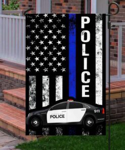 america police flag back and white police car lnt101f 7414