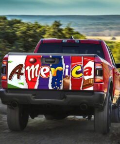 america truck tailgate decal sticker wrap chocolate ntb347td 6969