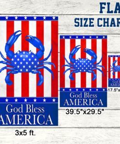 american flag god bless america flag qtr221f 2535