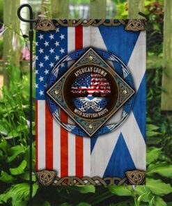 american grown with scottish roots flag 8347