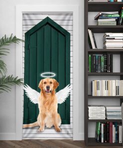 angel golden retriever door cover 4782