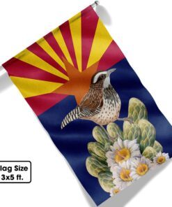 arizona flag cactus wren and saguaro cactus blossom bnn475f 4925