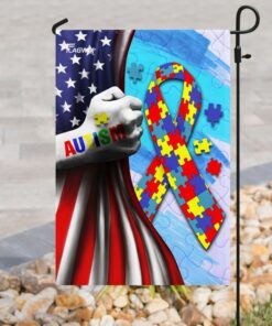 autism awareness american flag 7210