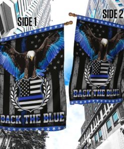 back the blue police flag 6758