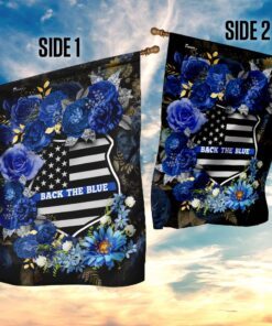 back the blue police officer flag 2686