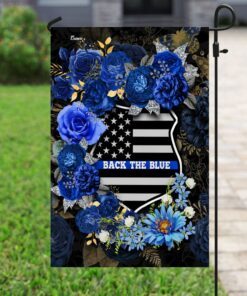 back the blue police officer flag 2749