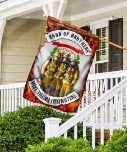 band of brothers west virginia firefighters flag 7044