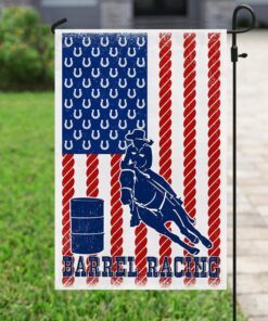 barrel racing american u.s flag 1003