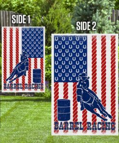 barrel racing american u.s flag 1139