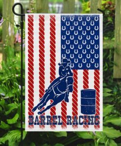 barrel racing american u.s flag 6843