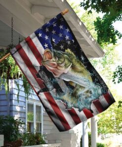 bass fishing flag 5082