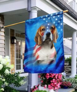 beagle dog stars &amp stripes flag 3388