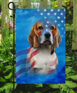 beagle dog stars &amp stripes flag 4801