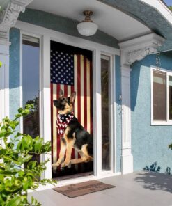 beautiful german shepherd door cover 4383