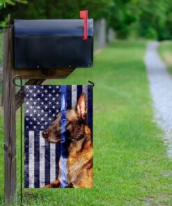 belgian malinois. the thin blue line flag 3974