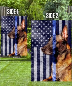 belgian malinois. the thin blue line flag 5947