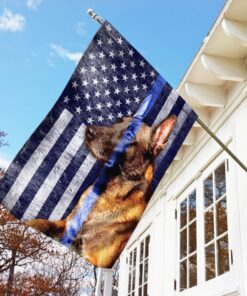 belgian malinois. the thin blue line flag 6506