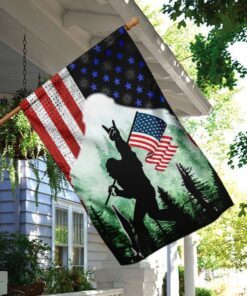 bigfoot celebrate fourth of july independence day flag 1809