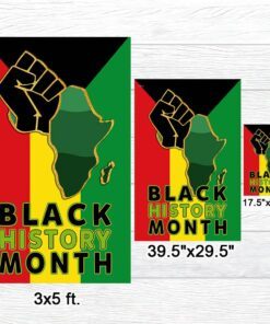 black history month flag mln919f 5003