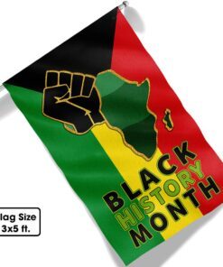 black history month flag mln919f 8209