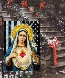 blessed virgin mary flag 4486