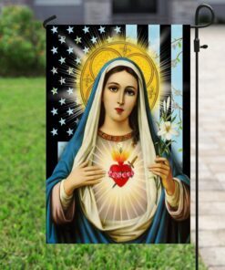 blessed virgin mary flag 4853