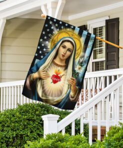 blessed virgin mary flag 5344