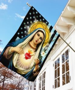 blessed virgin mary flag 5910