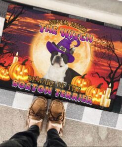 boston terrier doormat halloween thb3296dmv19 6390