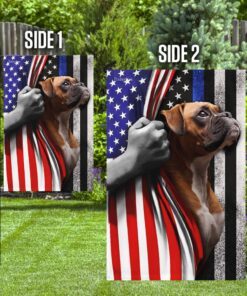 boxer. the thin blue line america us flag 1482