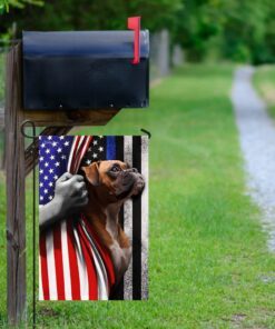 boxer. the thin blue line america us flag 3430