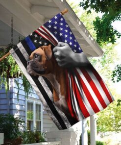 boxer. the thin blue line america us flag 4745