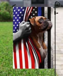 boxer. the thin blue line america us flag 5247