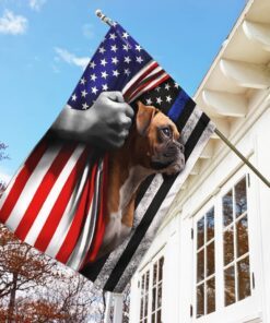 boxer. the thin blue line america us flag 6649