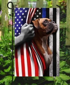 boxer. the thin blue line america us flag 6829