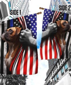 boxer. the thin blue line america us flag 7125