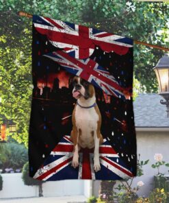 boxer dog flag uk ntt47fv5 4094