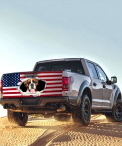 boxer dog truck tailgate decal sticker wrap qnn342tdv1 1645