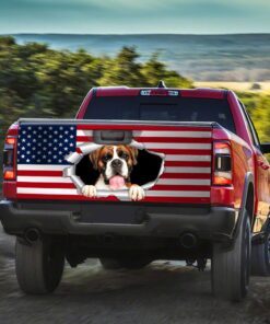 boxer dog truck tailgate decal sticker wrap qnn342tdv1 4486