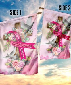 breast cancer awareness flag 2233