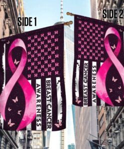 breast cancer awareness flag 2334