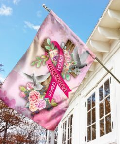 breast cancer awareness flag 8671