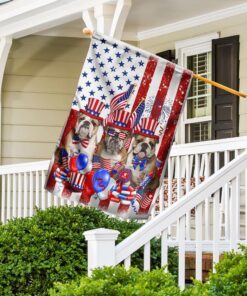 bulldog 4th of july happy independence day flag 2389